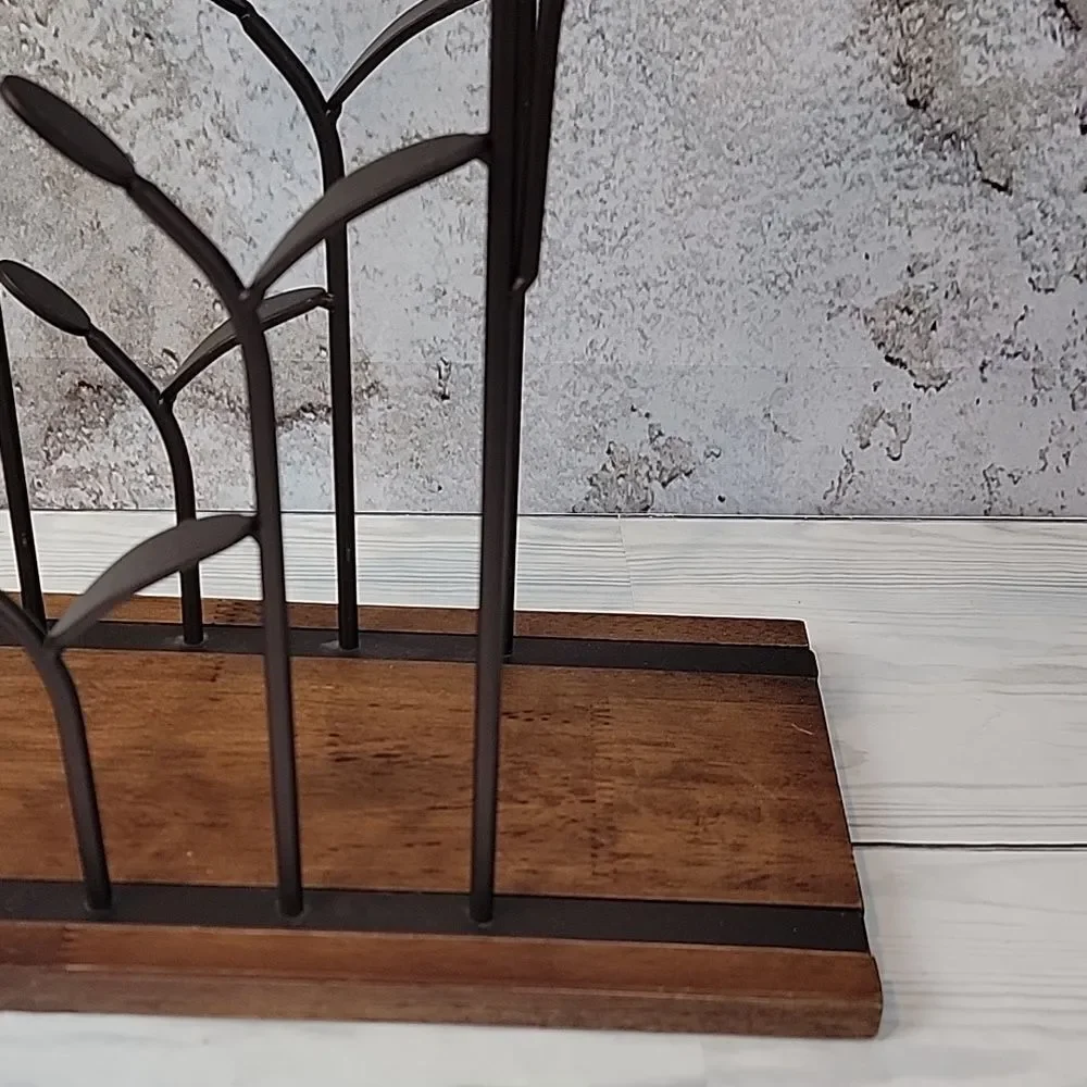 Wrought Iron Wine Rack Art Deco Style